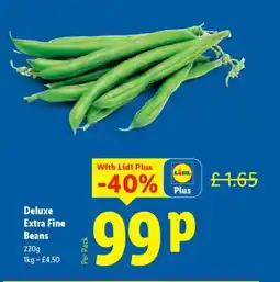 Lidl Deluxe Extra Fine Beans offer