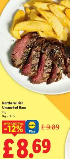 Lidl Northern Irish Unsmoked Ham offer