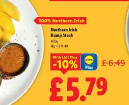 Lidl Northern Irish Rump Steak offer
