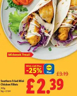 Lidl Southern Fried Mini Chicken Fillets offer