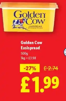 Lidl Golden Cow Easispread offer