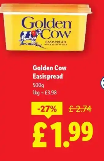 Lidl Golden Cow Easispread offer