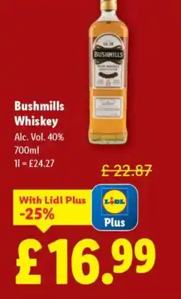 Lidl Bushmills Whiskey offer