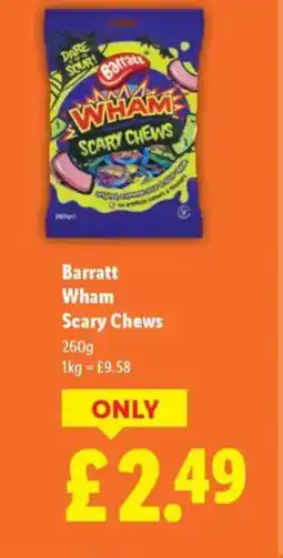 Lidl Barratt Wham Scary Chews offer