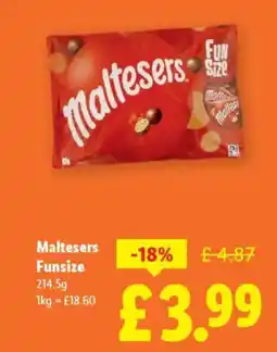 Lidl Maltesers Funsize offer