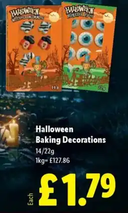 Lidl Halloween Baking Decorations offer