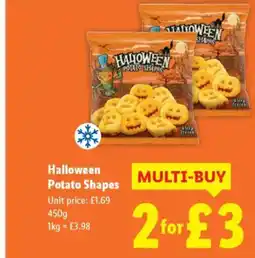 Lidl Halloween Potato Shapes offer