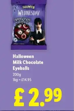 Lidl Halloween Milk Chocolate Eyeballs offer