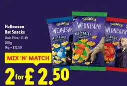 Lidl Halloween Bat Snacks offer