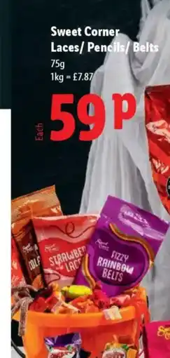 Lidl Sweet Corner Laces/Pencils/Belts offer