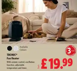 Lidl TRONIC Fan Heater offer