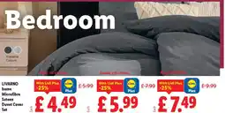 Lidl LIVARNO home Microfibre Sateen Duvet Cover Set offer