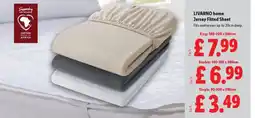 Lidl LIVARNO home Jersey Fitted Sheet offer