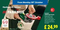 Lidl Parkside 1200W Angle Grinder offer