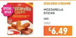 Bestway Golden crumb mozzarella sticks offer
