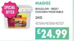 Bestway Maggi bouillon-beef/ chicken/vegetable offer