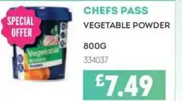 Bestway Chefs pass vegetable powder offer