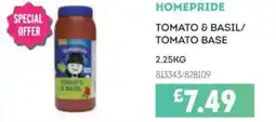 Bestway Homepride tomato & basil/ tomato base offer