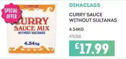 Bestway Dinaclass curry sauce without sultanas offer