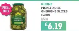 Bestway KUHNE Pickled dill gherkins slices offer