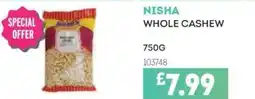 Bestway NISHA Whole cashew offer