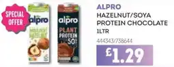 Bestway ALPRO Hazelnut/soya protein chocolate offer