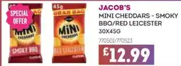 Bestway JACOB'S Mini cheddars - smoky bbq/red leicester offer