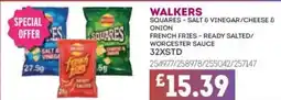 Bestway WALKERS Squares salt & vinegar/cheese & onion offer