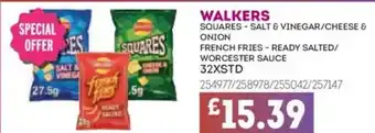 Bestway WALKERS Squares salt & vinegar/cheese & onion offer