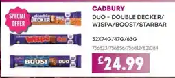 Bestway CADBURY Duo-double decker/ wispa/boost/starbar offer