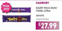 Bestway CADBURY Dairy milk duo/ twirl xtra offer