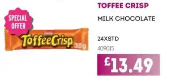 Bestway TOFFEE CRISP Milk chocolate offer