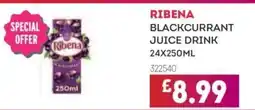 Bestway RIBENA Blackcurrant juice drink offer