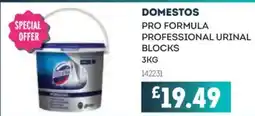 Bestway DOMESTOS Pro formula professional urinal blocks offer