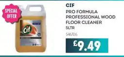 Bestway CIF Pro formula professional wood floor cleaner offer