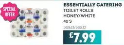 Bestway ESSENTIALLY CATERING Toilet rolls honey/white offer
