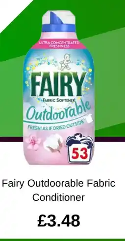 Asda Fairy Outdoorable Fabric Conditioner offer