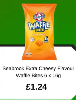 Asda Seabrook Extra Cheesy Flavour Waffle Bites offer
