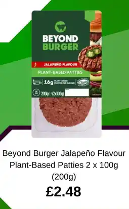 Asda Beyond Burger Jalapeño Flavour Plant-Based Patties offer