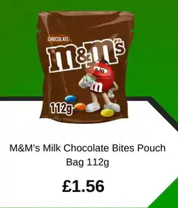 Asda M&M's Milk Chocolate Bites Pouch Bag offer