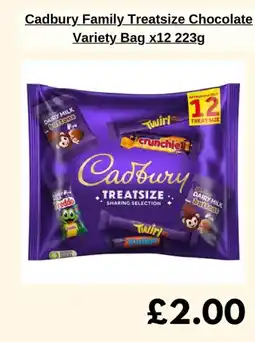 Sainsbury's Cadbury Family Treatsize Chocolate Variety Bag offer