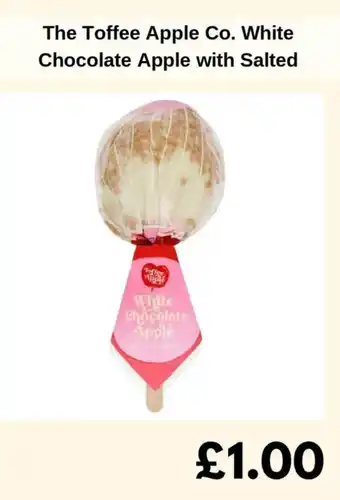 Sainsbury's The Toffee Apple Co. White Chocolate Apple with Salted offer