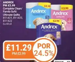Bestway ANDREX Complete Clean/ Family Soft/ Ultimate Quilts offer