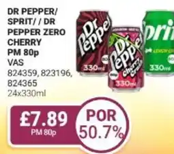 Bestway Dr pepper/ sprit//dr pepper zero cherry offer