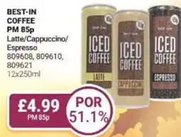 Bestway BEST-IN COFFEE Latte/Cappuccino/ Espresso offer