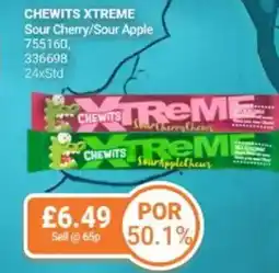 Bestway Chewits xtreme Sour Cherry/Sour Apple offer