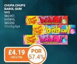 Bestway Chupa chups babol gum offer