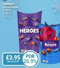 Bestway CADBURY Heroes/Roses offer