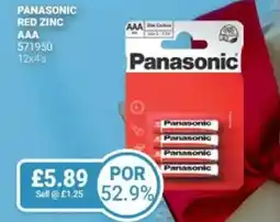 Bestway Panasonic red zinc AAA offer