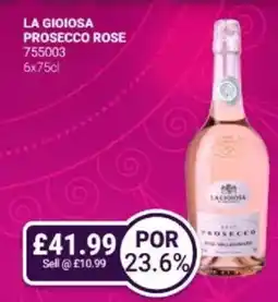 Bestway La gioiosa prosecco rose offer